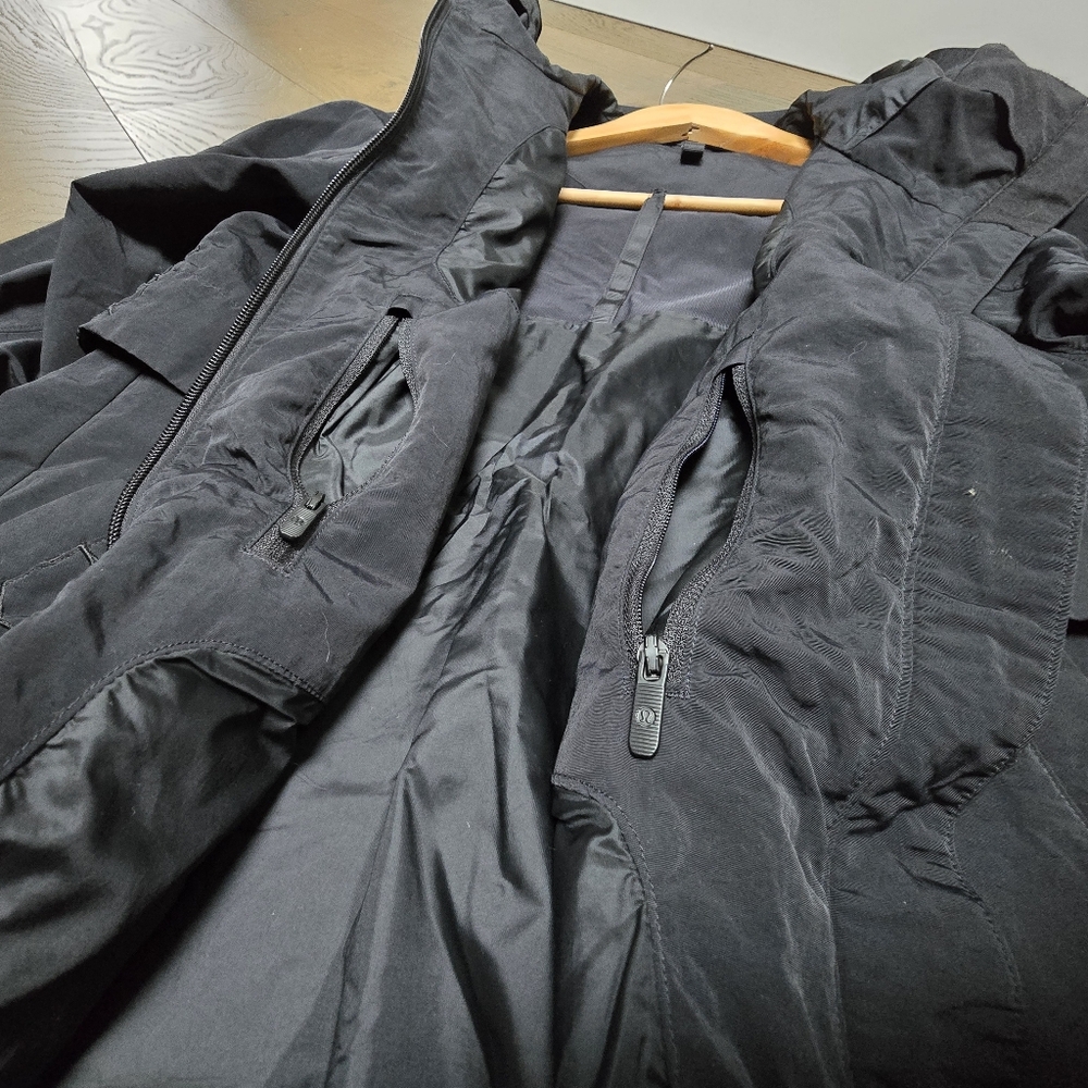 Lululemon Graced With Lace Long Utility Jacket in Black - Picture 12 of 14